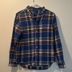 Boys Ralph Lauren Multicolor Plaid Flannel Shirt